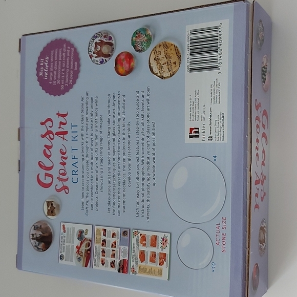 NWOT Glass Stone Art Craft Kit - Picture 3 of 5